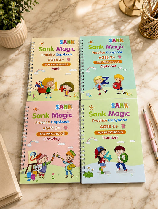 Magic Practice Copybook Ages 3+ – Preschool Drawing & Writing