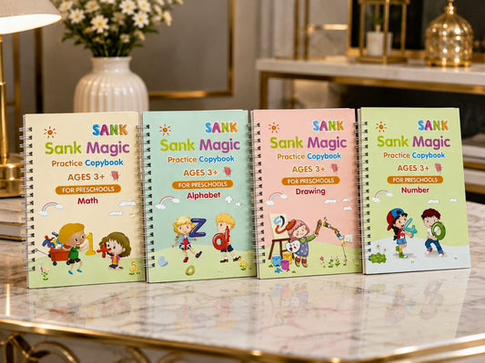 Magic Practice Copybook Ages 3+ – Preschool Drawing & Writing